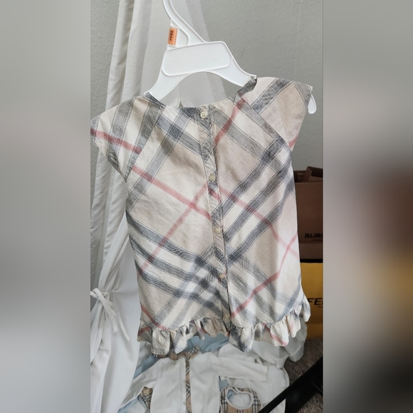 Authentic BURBERRY CHILDREN matching plaid dress - Picture 3 of 9